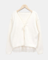 Peron Layered Knit Bolero Cardigan & Sleeveless Set