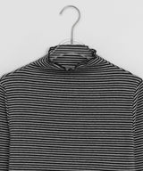 ノベット ストライプ フリル ハーフ ポーラー Tシャツ