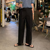 LMN ファーストエアークールピンタックワイドスラックス (5 colors)
