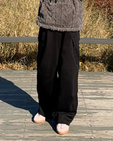 Kota Cargo Wide Pants (White)