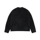 24FW Vネックブークルカーディガン ブラック