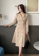 26SS★ Colette Tailored Collar Double Flare One Piece