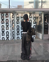 レーシングデニムパンツ