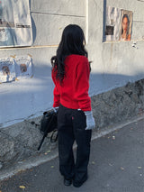 RABBIT ANGORA KNIT CARDIGAN
