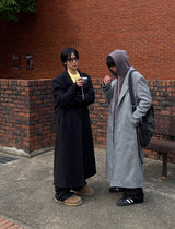 No.0983 wool 30 P line long COAT (3color)