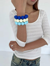 Color ball bold bangle(3color)