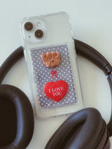 l LOVE YOU クッキードッグマグセーフカードウォレット