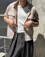 [S/S] Crop pocket check shirts(3color)