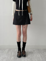 Slit Wrap Skirt Pants