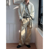 [Unisex] Chic check overfit shirts(3color)