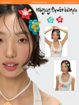 BETWEENAND original design unique Fusang flower side hair clip clip headband edge clip hair accessory