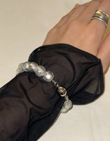 Metallic glass bracelet