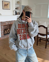 Ender Patch Crop Hood Zip-Up