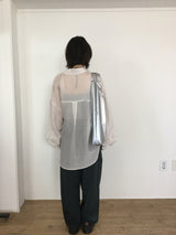 メタリックツータックワイドパンツ (3color)
