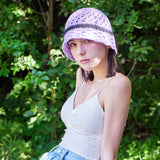 VZ ロングラベルハーフパンチングバケットハット / Purple
