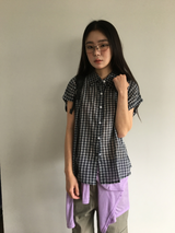 Dolman check shirt (4color)