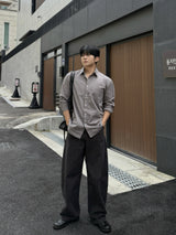 Bio cotton curved pants