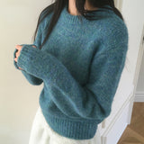 Bamo Thick Bokashi Round Knitwear