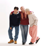 ワッフル コージー ロングスリーブ Tシャツ_ネイビー