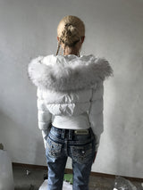 グレイシャージップクロップパッファージャケット