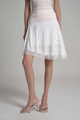 Fairy Lace Flow Skirt, White