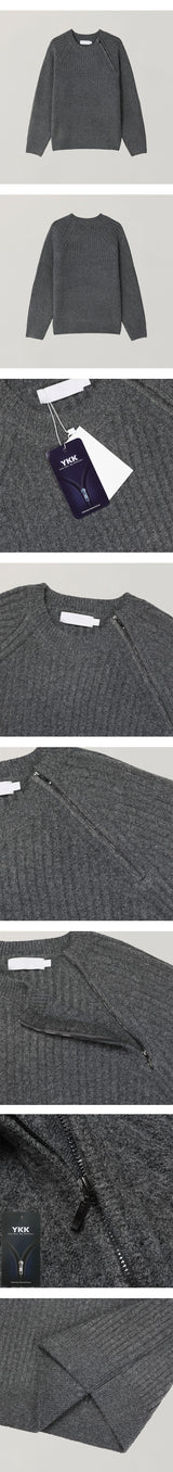 [F/W] ゴルジサイドジッパーニット(6color)