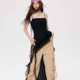Eyelet Lace Frill Camisole Top