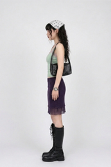 EDGY STUDDED BLACK SHOULDER BAG