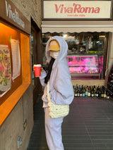 [MADE] Stern hip crop two-way hood zip-up -basic