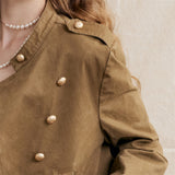 Soft Casual Belted Short Jacket
