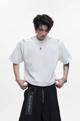 Deconstructed Buckle Shoulder Tee