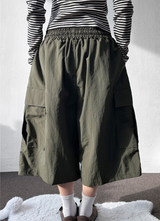Windy Nylon Rustling Cargo Bermuda 5 Color
