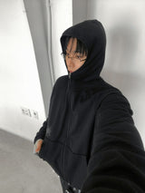 No.1587 BストライプエンブロフードZIP-UP (4color)