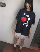 ドットロゴオーバーフィットTシャツ (DARK NAVY)