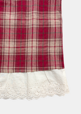 Noël Vintage Check Blouse