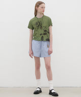 Rose Printed T-shirt - Green
