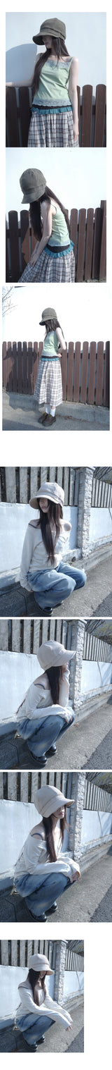 waffle vintage hat