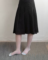 Dewy Flower Pleats Skirt