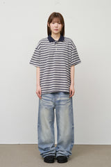 Cloud Cropped Striped Top