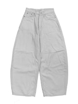 back pocket cross stud wide denim (fleece-lined / 2color)