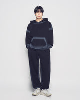 25FW ラインハンドスプレーフーディー ブラック