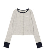 AIRY BUTTON CARDIGAN (BEIGE) F26QB041