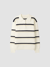 No.1442 L stripe collar KNIT (3color)