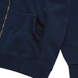 24FW ベーシックバイオウォッシングフーディージップアップ ネイビー