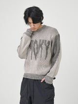 Smoky two-tone knit 3color