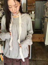 ラネヒシャーリングリボン長袖Tシャツ