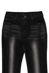 CORSET HIGHLIGHT BOOTS CUT DENIM #NOIR