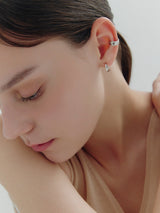 26SS★ H Edition (W) Cream Hoop Earrings