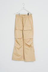  Lena Multi Cargo Flare Pants (2color)