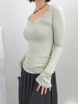 Soft-Fit Lace Edge Top